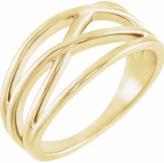 Ivy Criss-Cross Ring