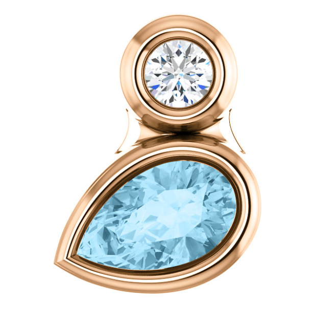 Bradford Aquamarine & Diamond Pendant