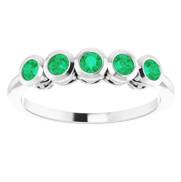 Poppy Emerald Five Stone Ring