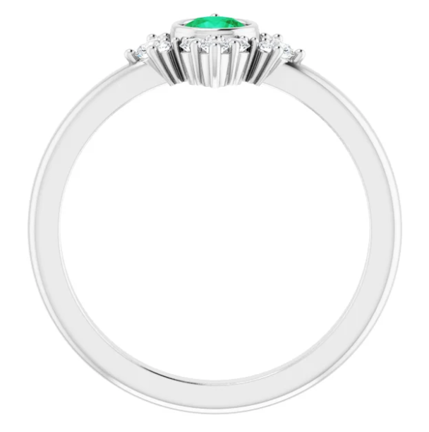 Poppy Emerald and Diamond Ring