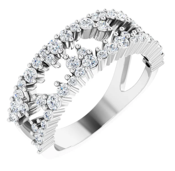 Wildflower Scattered Diamond Ring