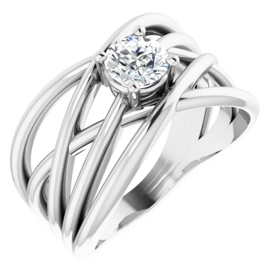 Ivy Diamond Solitaire Ring