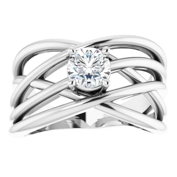 Ivy Diamond Solitaire Ring