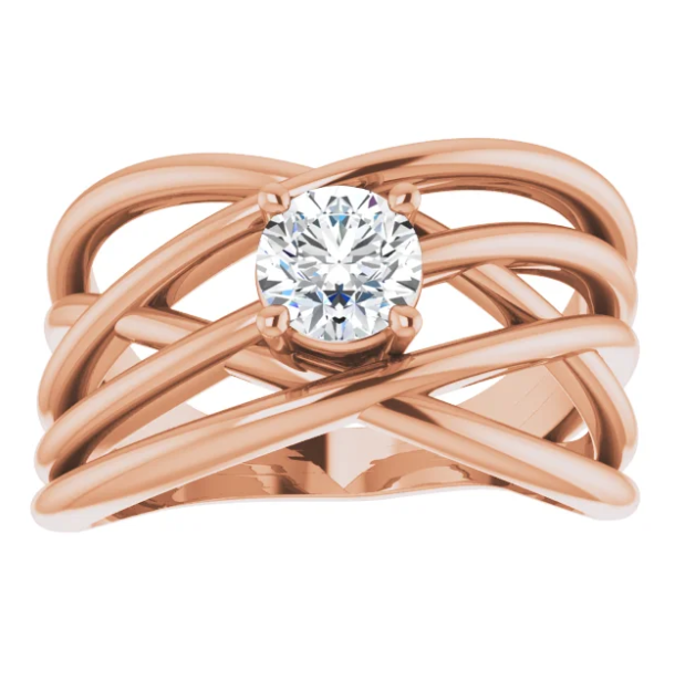 Ivy Diamond Solitaire Ring