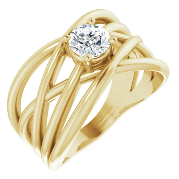 Ivy Diamond Solitaire Ring