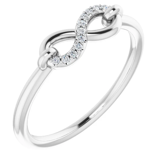 Tulip Diamond Infinity Ring