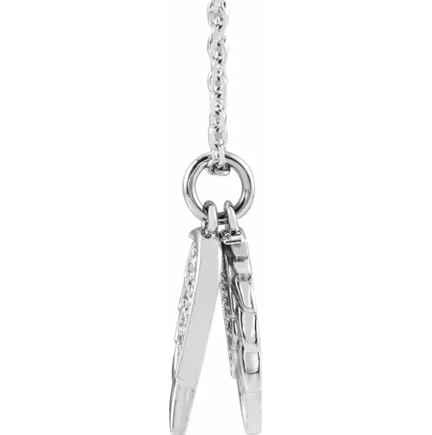 Daffodil Diamond Angel Wing Necklace