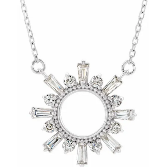 Aster Diamond Starburst Necklace