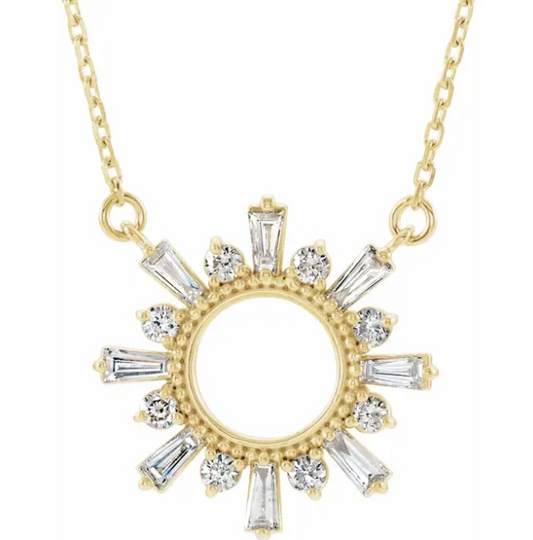 Aster Diamond Starburst Necklace