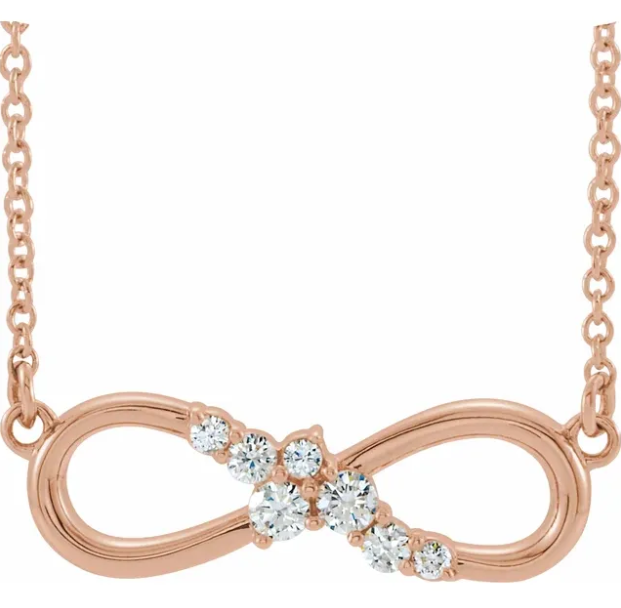 Wildflower Diamond Infinity Necklace