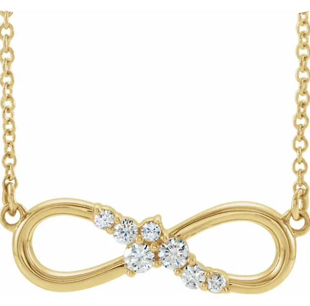 Wildflower Diamond Infinity Necklace
