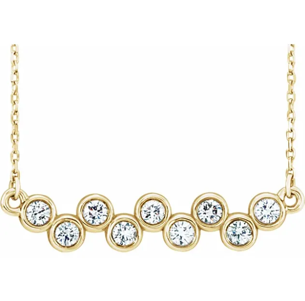 Poppy Diamond Bar Necklace