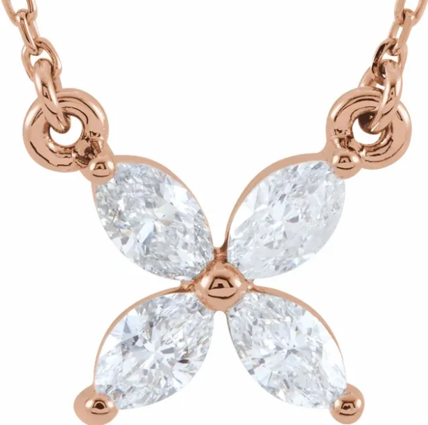 Clematis Diamond Necklace