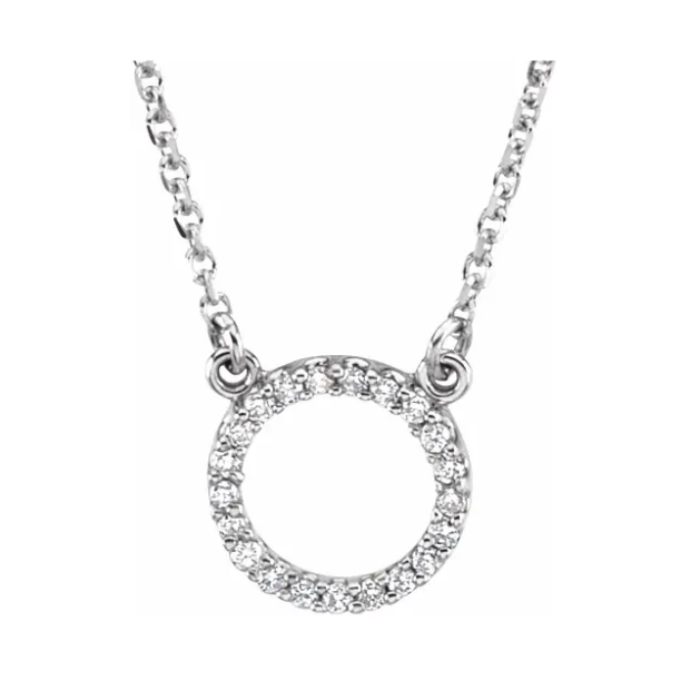 Craspedia Mini Diamond Circle Necklace