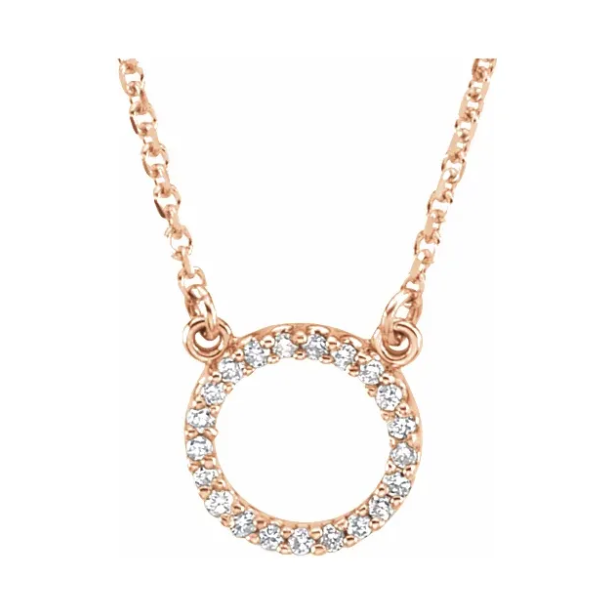 Craspedia Mini Diamond Circle Necklace