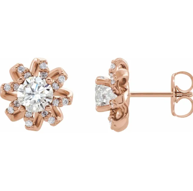 Passionflower Diamond Earrings