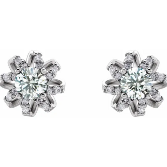 Passionflower Diamond Earrings