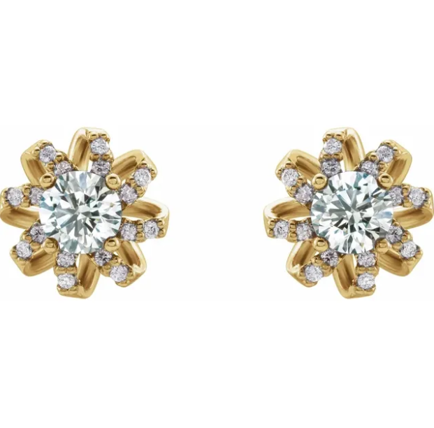 Passionflower Diamond Earrings