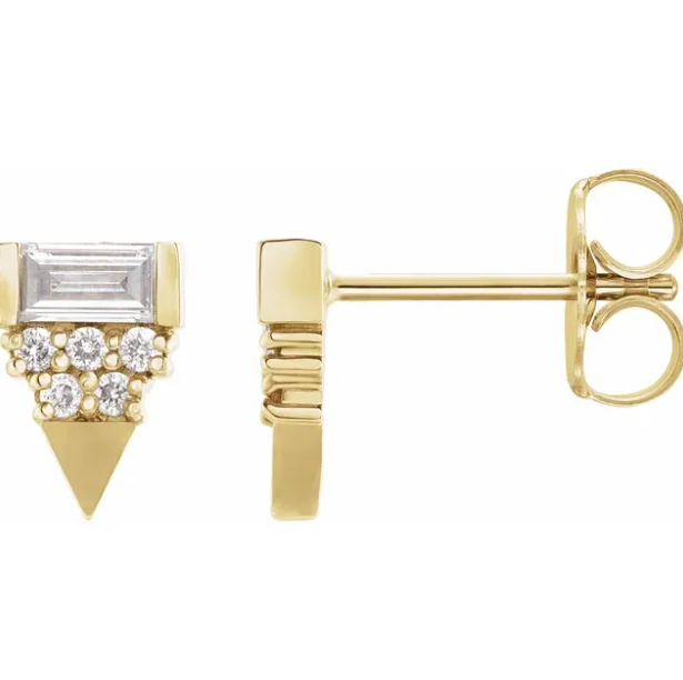 Dahlia Diamond Stud Earrings