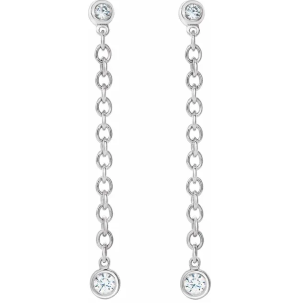 Poppy Diamond Chain Earrings