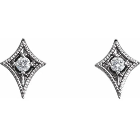 Aster Diamond Starlight Stud Earrings