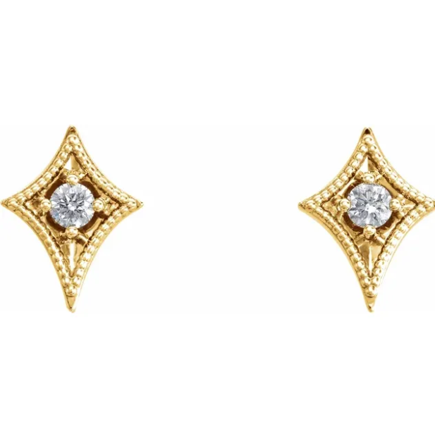 Aster Diamond Starlight Stud Earrings