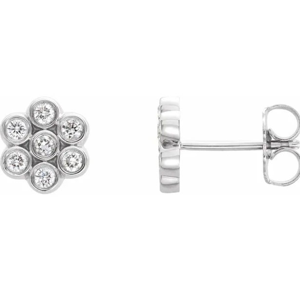 Poppy Diamond Stud Earrings