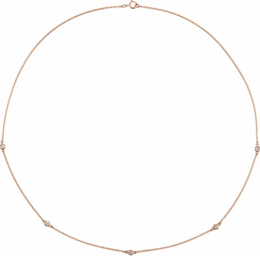 Poppy Diamond 0.25 CTW Station Necklace