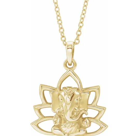 Lotus Ganesha Necklace