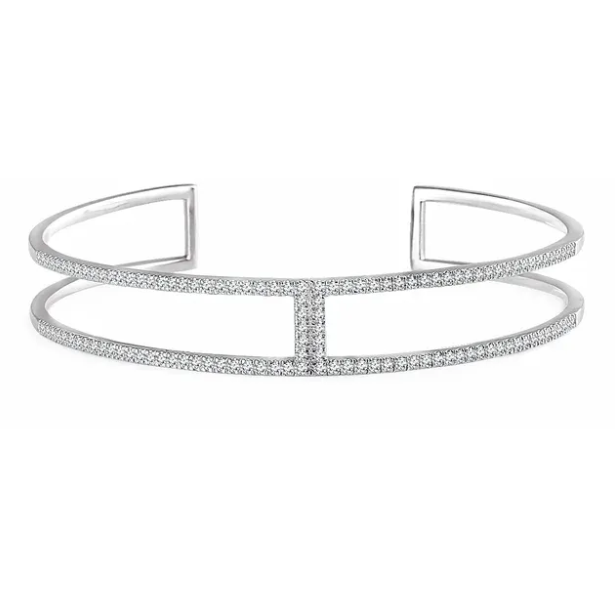 Dahlia Diamond Cuff Bracelet