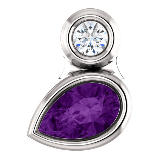 Bradford Amethyst & Diamond Pendant