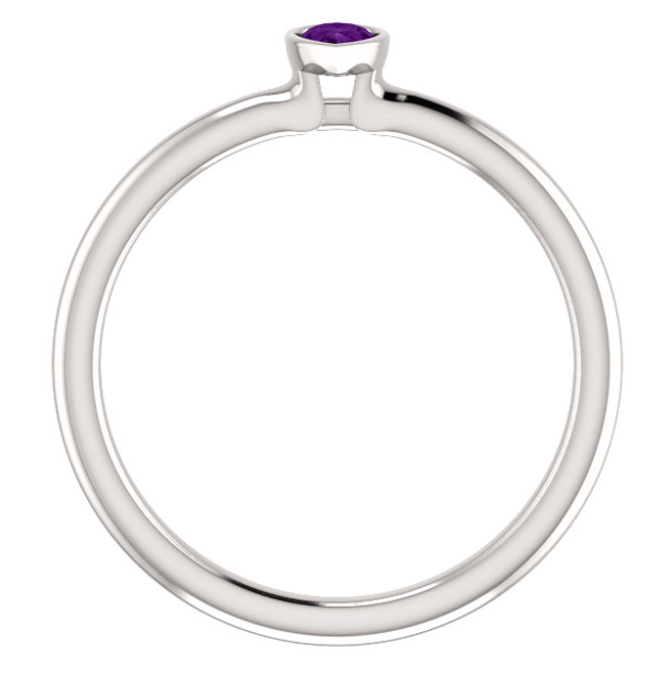 Bradford Amethyst Stackable Ring