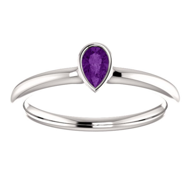 Bradford Amethyst Stackable Ring