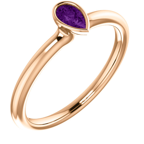 Bradford Amethyst Stackable Ring