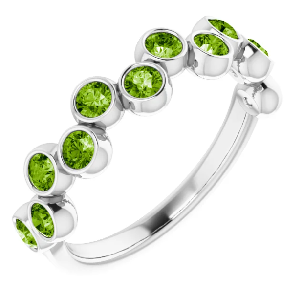 Poppy Peridot Band