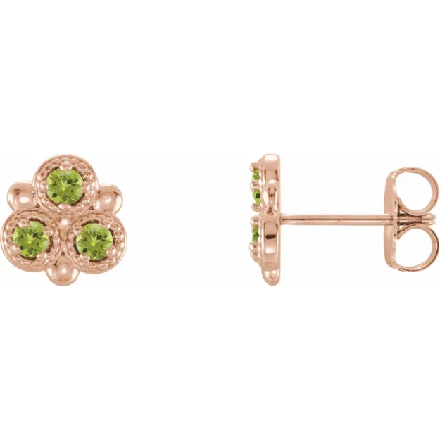 Clover Peridot Earrings