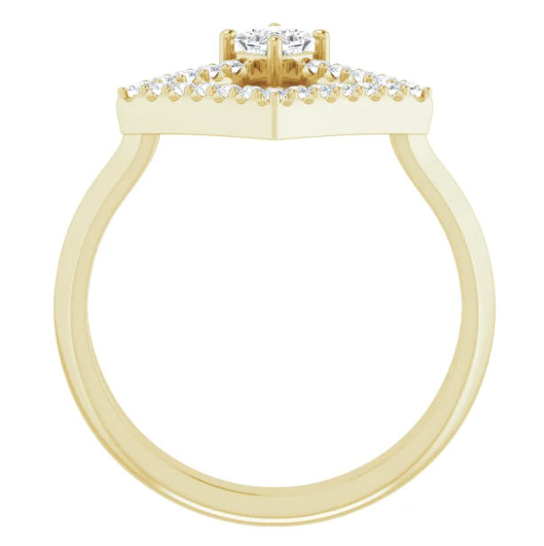 Dahlia Square Diamond Ring
