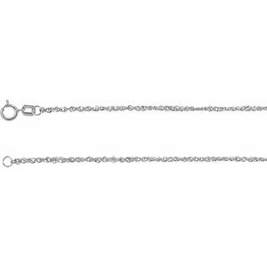 1.70mm Diamond-cut Singapore Chain