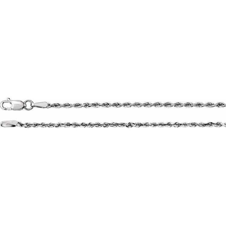 1.80mm Diamond-Cut Rope Chain