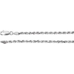 2.80mm Diamond-Cut Rope Chain