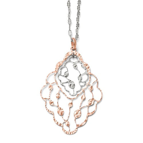 Two Tone Filigree Necklace