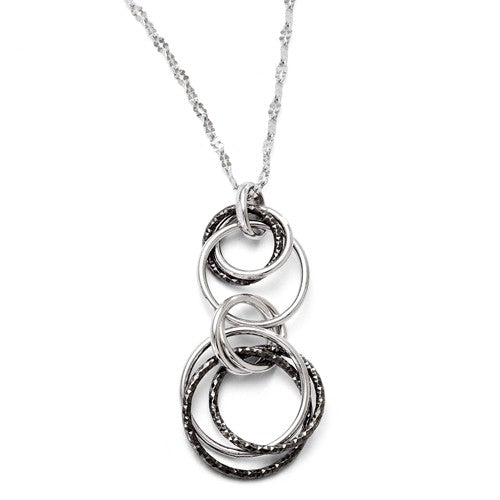 Ruthenium Circle Necklace