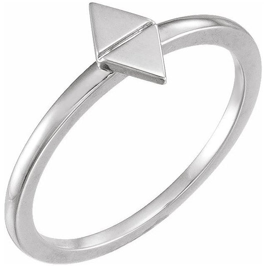 Trillium Triangle Stackable Ring