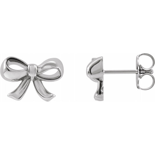 Daisy Bow Stud Earrings