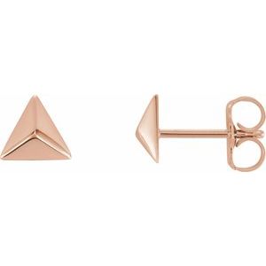 Trillium Triangle Stud Earrings