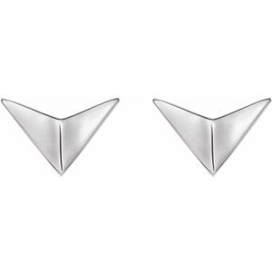 Trillium Triangle Stud Earrings