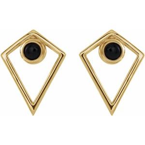 Dahlia Black Onyx Earrings