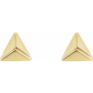 Trillium Triangle Stud Earrings